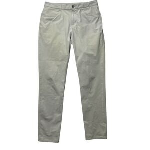 Vuori Men's Performance Pants Chinos Light Gray Slim Fit Size 32